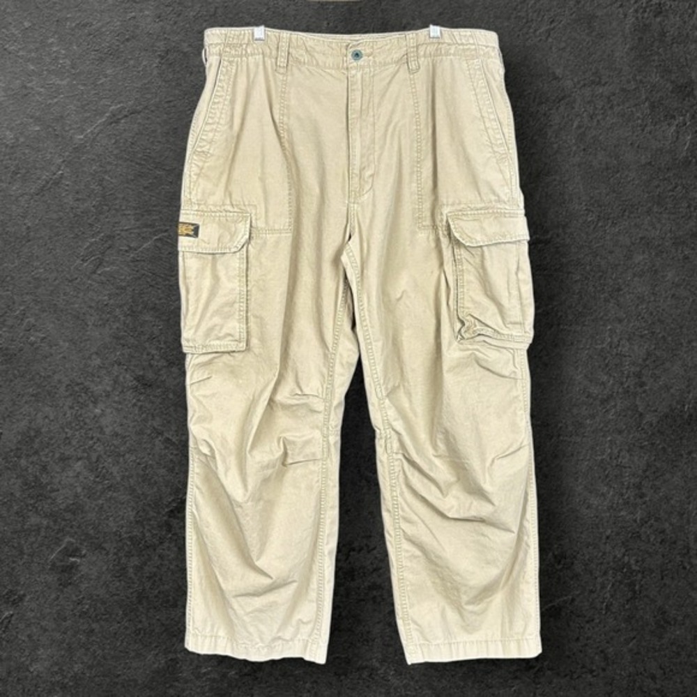 Vintage Polo Jeans Ripstop Cargo Pants Men 40x30 Y2K Gorpcore Utility Streetwear